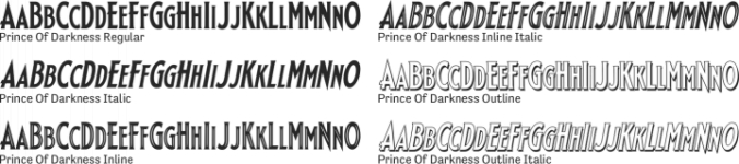 Prince of Darkness Font Preview