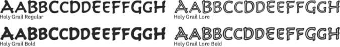 Holy Grail Font Preview