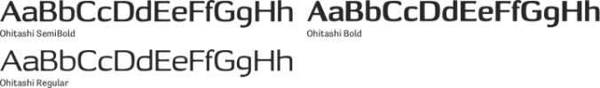 Ohitashi Font Preview