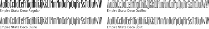 Empire State Deco Font Preview