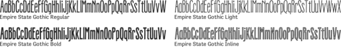 Empire State Gothic Font Preview