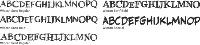 Wiccan Font Preview