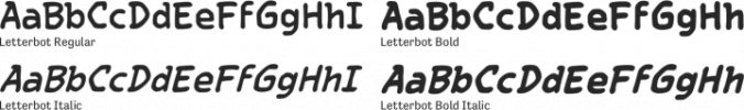 Letterbot Font Preview