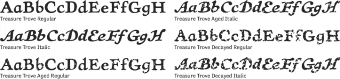 Treasure Trove Font Preview