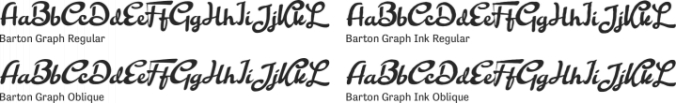 Barton Graph Font Preview