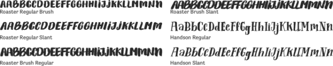 Roaster Collection Font Preview