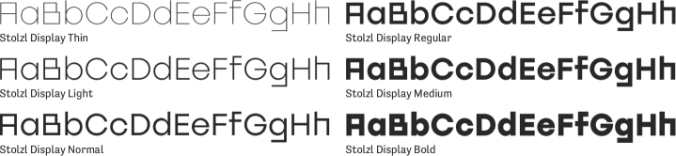 Stolzl Display Font Preview