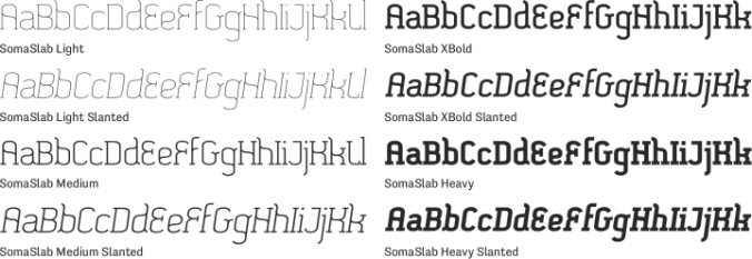 SomaSlab Font Preview
