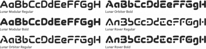 Lunar Modular Font Preview
