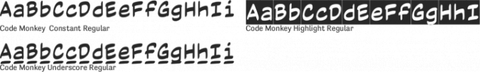 Code Monkey Constant Font Preview