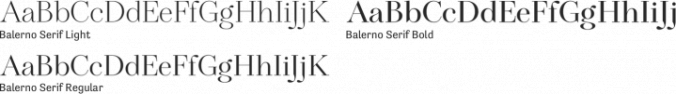 Balerno Font Preview