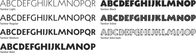 Tambor Font Preview