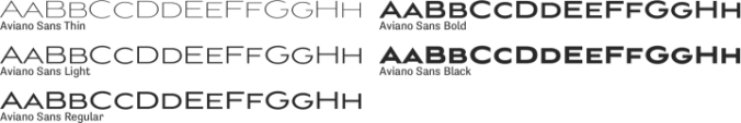 Aviano Sans Font Preview