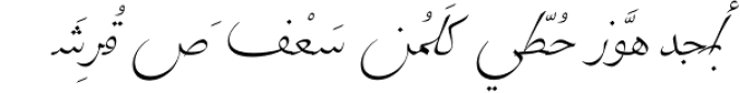 Zapfino Arabic Font Preview
