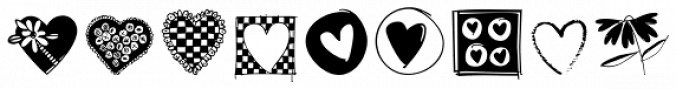 Heart Doodles Too Font Preview