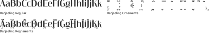 Darjeeling Font Preview