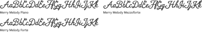 Merry Melody Font Preview
