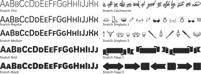 Snatch Font Preview