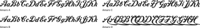 Amaro Font Preview