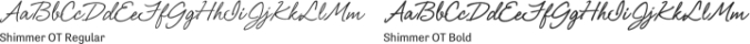 Shimmer OT Font Preview