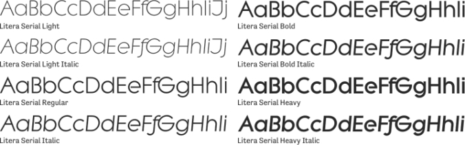 Litera Serial Font Preview