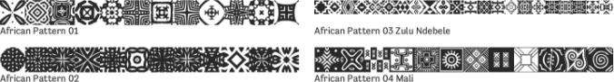 African Pattern Font Preview