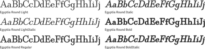 Egyptia Round Font Preview