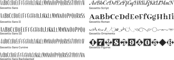 Gessetto Font Preview