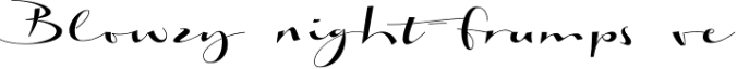 Biloxi Calligraphy Font Preview