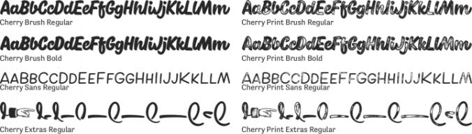 Cherry Font Preview