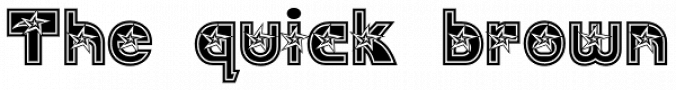 JWX Twisted Star Font Preview