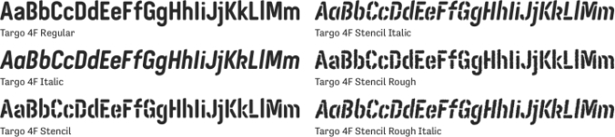 Targo 4F Font Preview