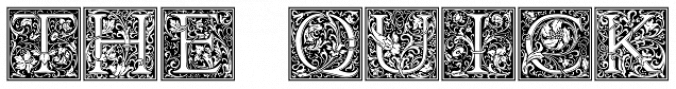 LTC Goudy Initials Font Preview