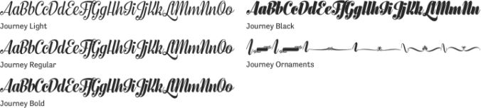 Journey Font Preview