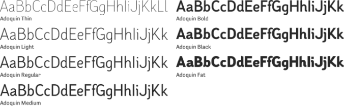 Adoquin Font Preview
