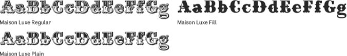 Maison Luxe Font Preview