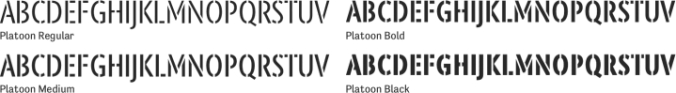Platoon Font Preview