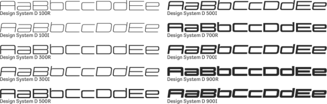 Design System D Font Preview
