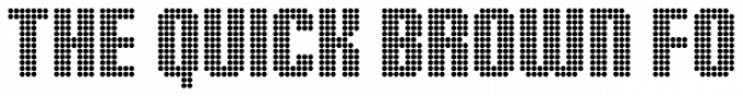 Display Dots Three Sans Font Preview
