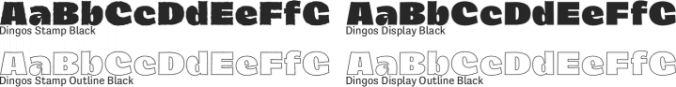 Dingos Font Preview