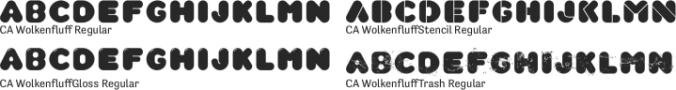 CA Wolkenfluff Font Preview