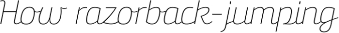 Bunita Swash Thin font download