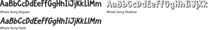Whale Song Font Preview