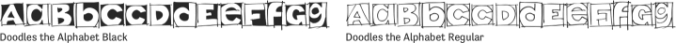 Doodles the Alphabet Font Preview