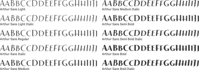 Arthur Sans Font Preview