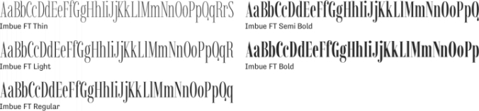 Imbue FT Font Preview
