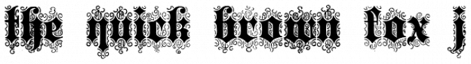 Bruce 532 Blackletter Font Preview