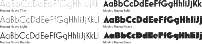 Mostra Nuova Font Preview