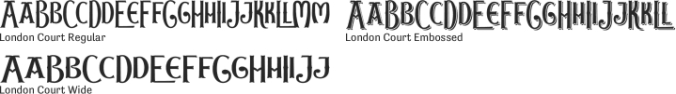 London Court Font Preview