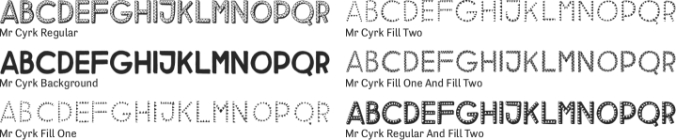 Mr Cyrk Font Preview